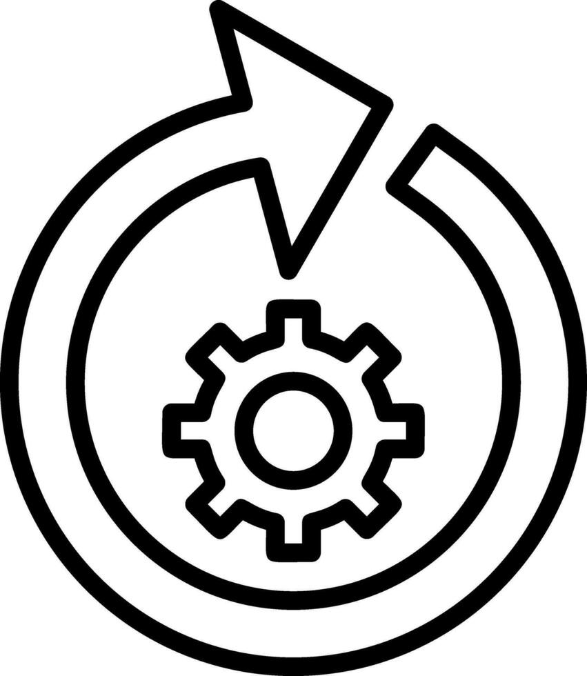 Wiederherstellung Prozess Vektor Symbol Design