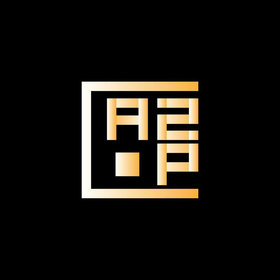 azp brev logotyp vektor design, azp enkel och modern logotyp. azp lyxig alfabet design