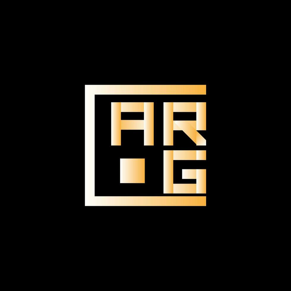 arg brev logotyp vektor design, arg enkel och modern logotyp. arg lyxig alfabet design