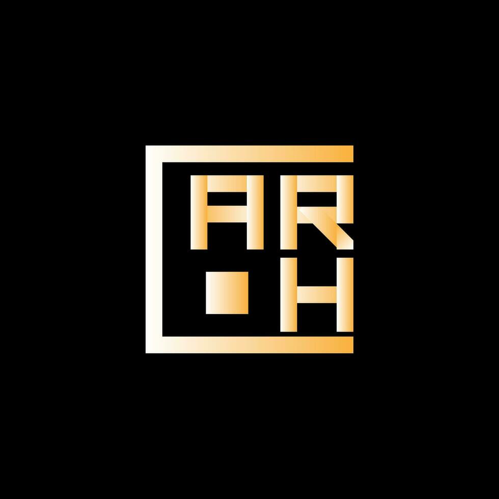 arh Brief Logo Vektor Design, arh einfach und modern Logo. arh luxuriös Alphabet Design