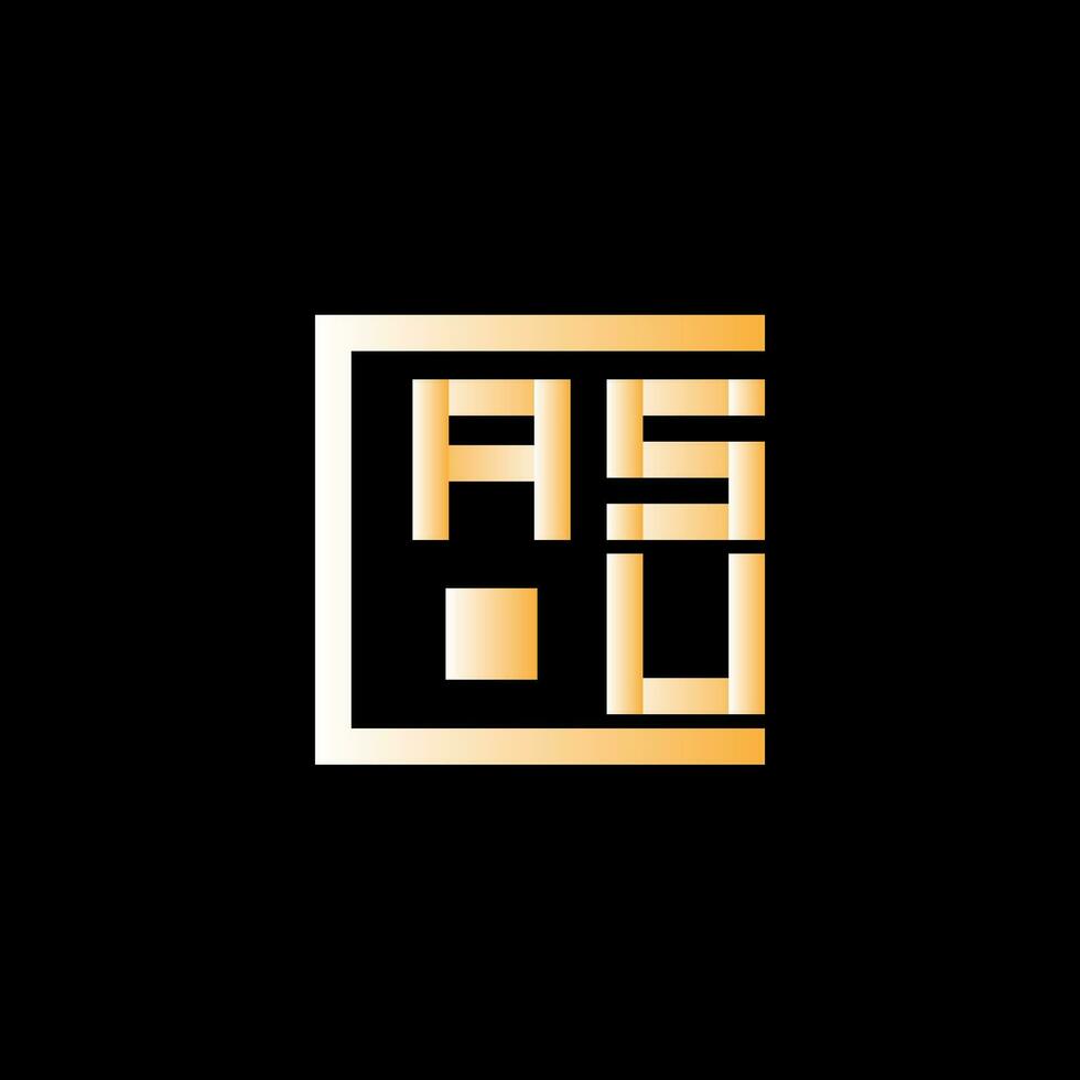 asu Brief Logo Vektor Design, asu einfach und modern Logo. asu luxuriös Alphabet Design