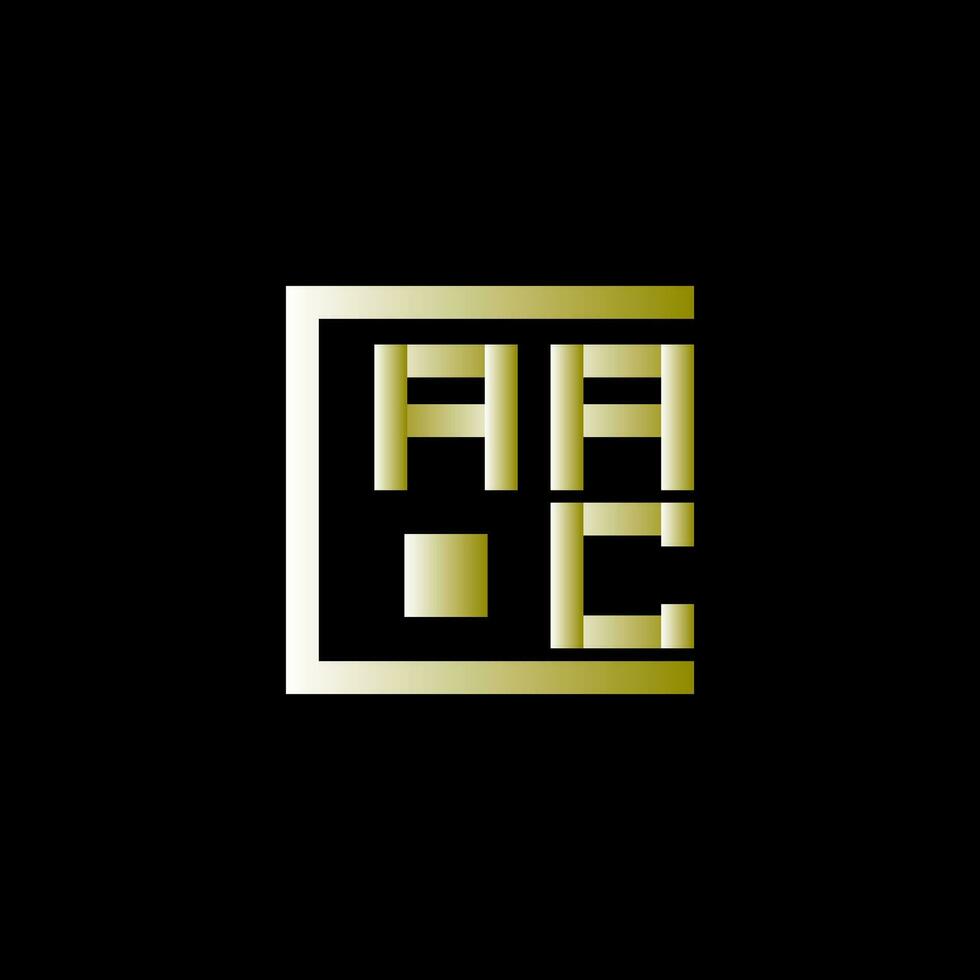 aac brev logotyp vektor design, aac enkel och modern logotyp. aac lyxig alfabet design