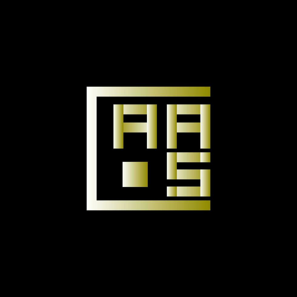aas brev logotyp vektor design, aas enkel och modern logotyp. aas lyxig alfabet design