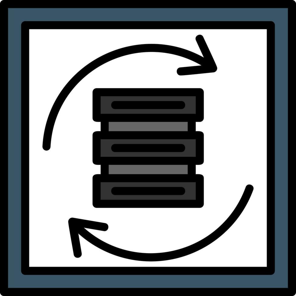 data synkronisering vektor ikon design