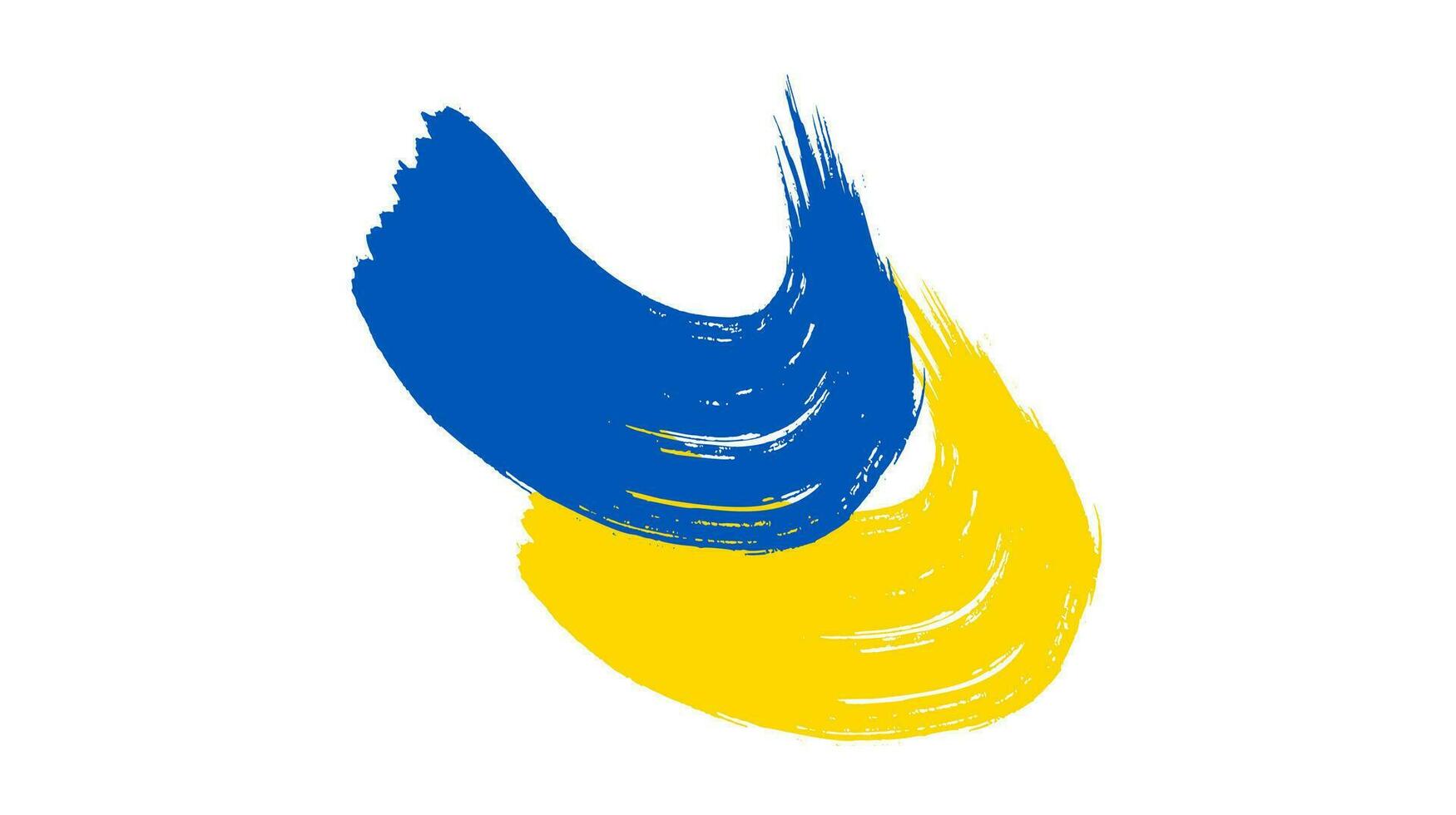 ukrainische Nationalflagge im Grunge-Stil vektor