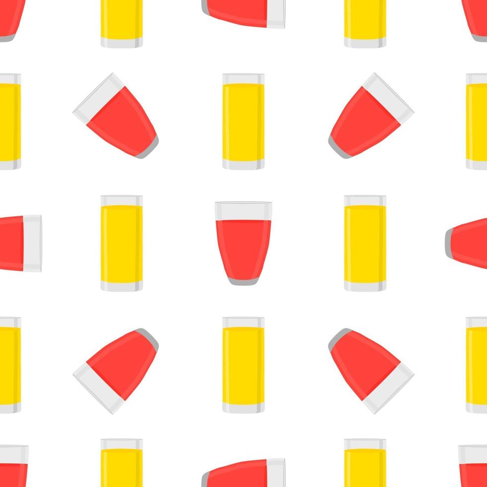 Illustration zum Thema große farbige Limonade in Glastasse vektor