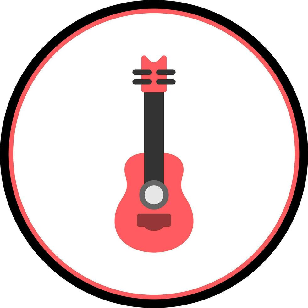 Gitarren-Vektor-Icon-Design vektor