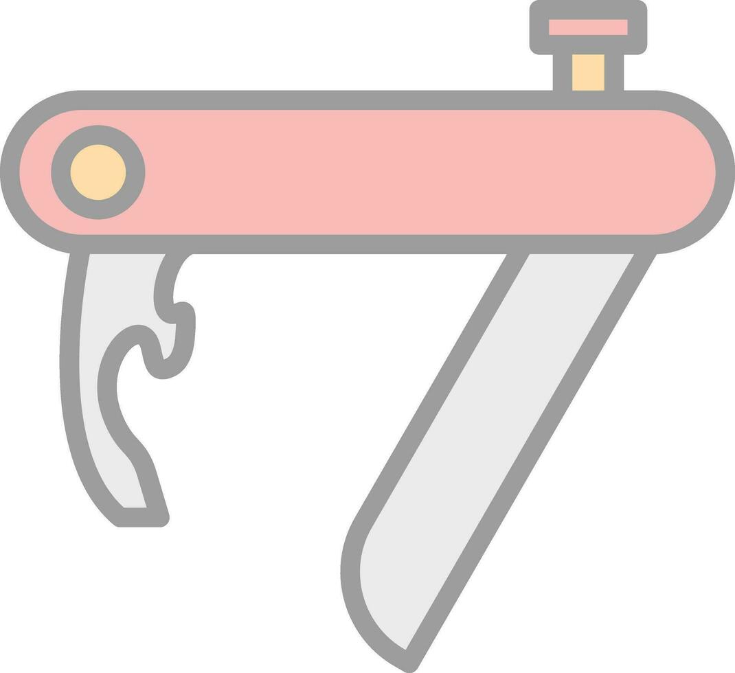 Tasche Messer Vektor Symbol Design