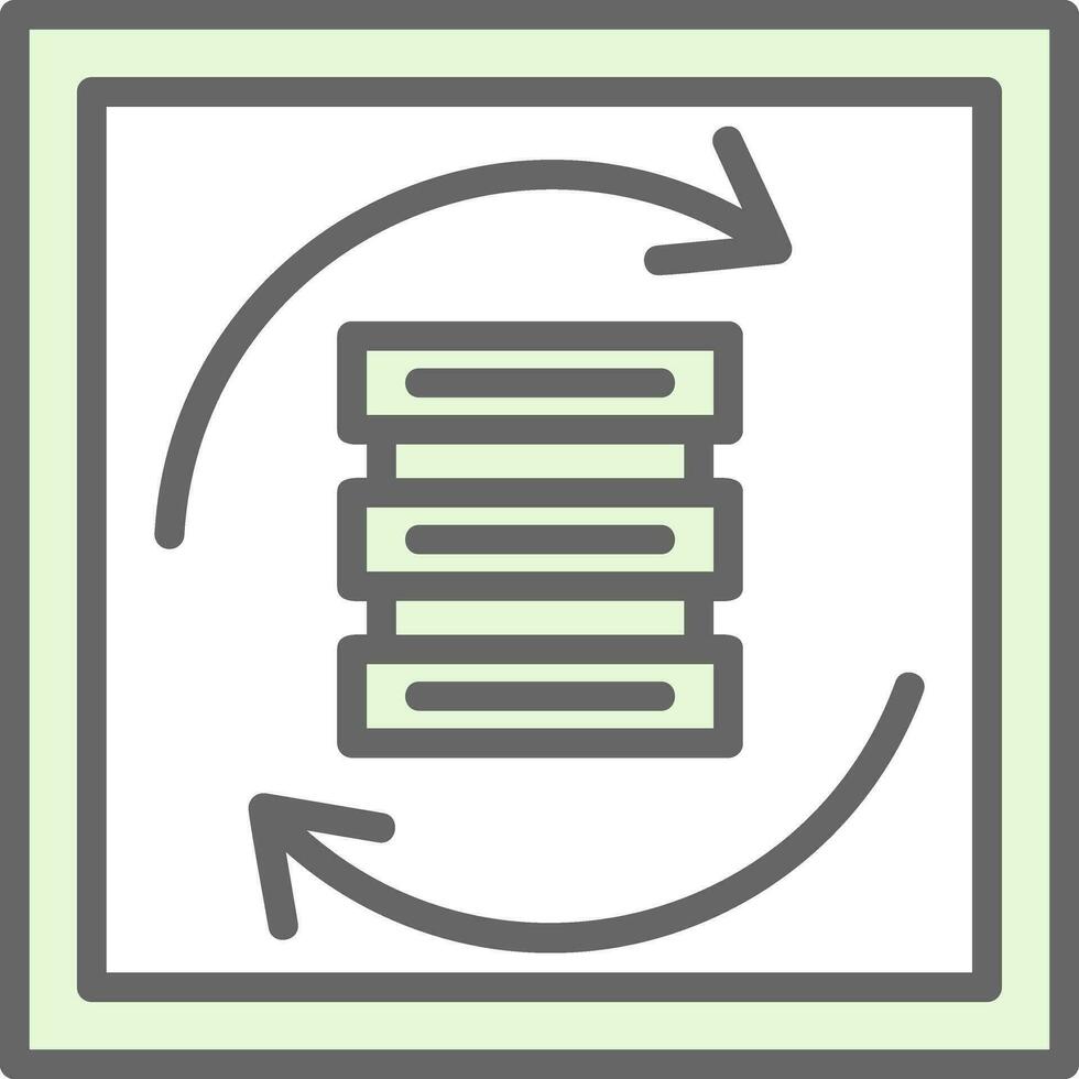 Daten Synchronisieren Vektor Symbol Design