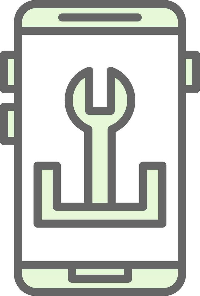 App Fehlerbehebung Vektor Symbol Design