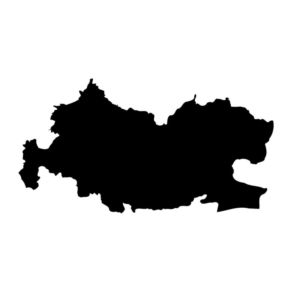 tissemsilt provins Karta, administrativ division av Algeriet. vektor