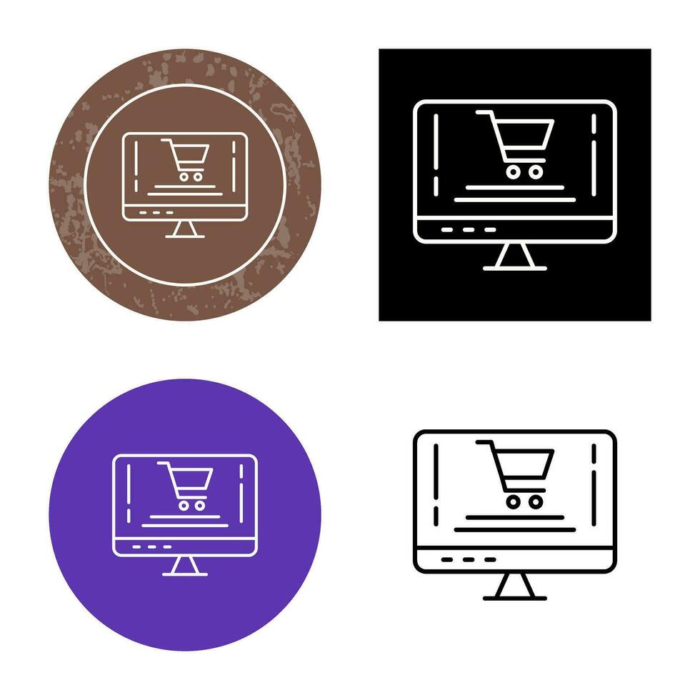 Online-Shopping-Vektor-Symbol vektor