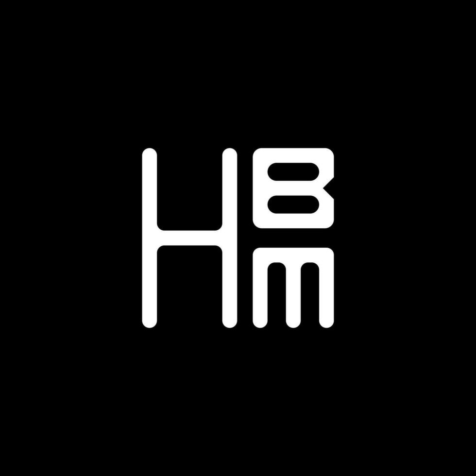 hbm Brief Logo Vektor Design, hbm einfach und modern Logo. hbm luxuriös Alphabet Design