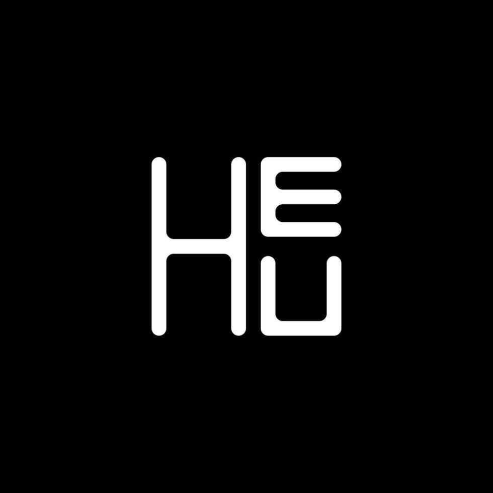 heu Brief Logo Vektor Design, heu einfach und modern Logo. heu luxuriös Alphabet Design