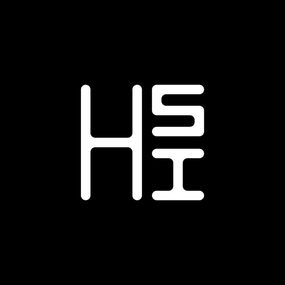 hsi brev logotyp vektor design, hsi enkel och modern logotyp. hsi lyxig alfabet design