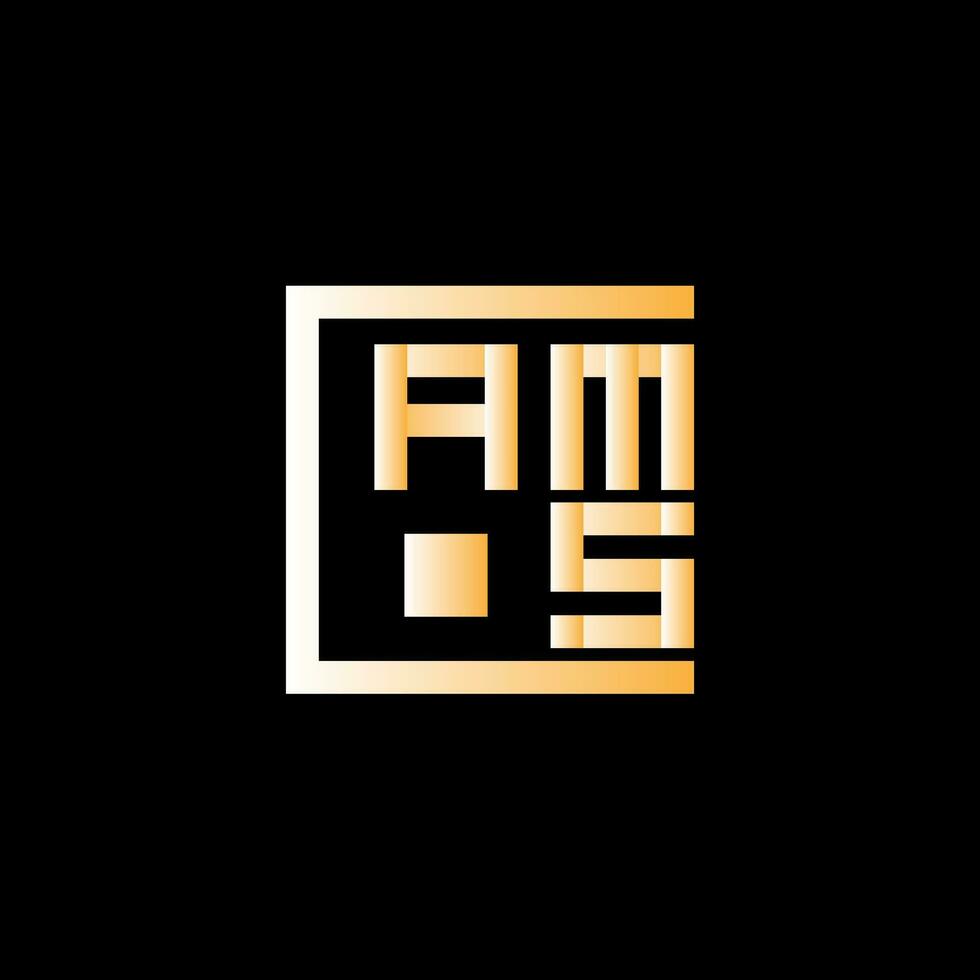 ams Brief Logo Vektor Design, ams einfach und modern Logo. ams luxuriös Alphabet Design