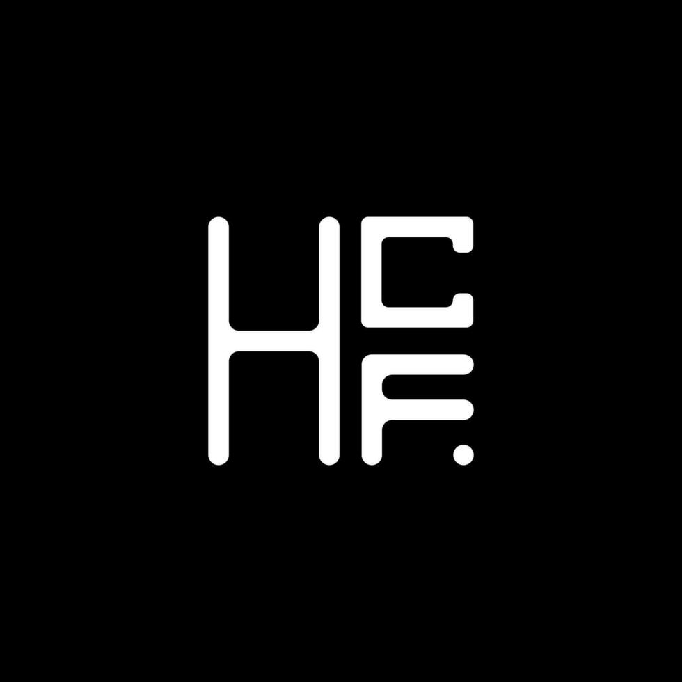 hcf Brief Logo Vektor Design, hcf einfach und modern Logo. hcf luxuriös Alphabet Design