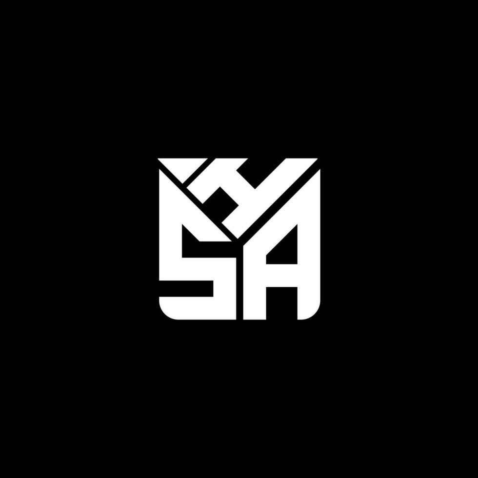hsa Brief Logo Vektor Design, hsa einfach und modern Logo. hsa luxuriös Alphabet Design