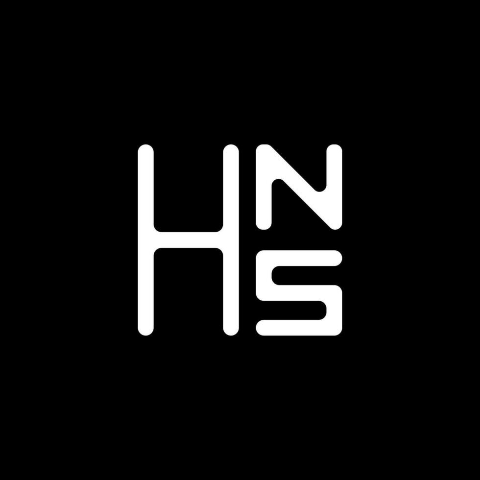 hns Brief Logo Vektor Design, hns einfach und modern Logo. hns luxuriös Alphabet Design