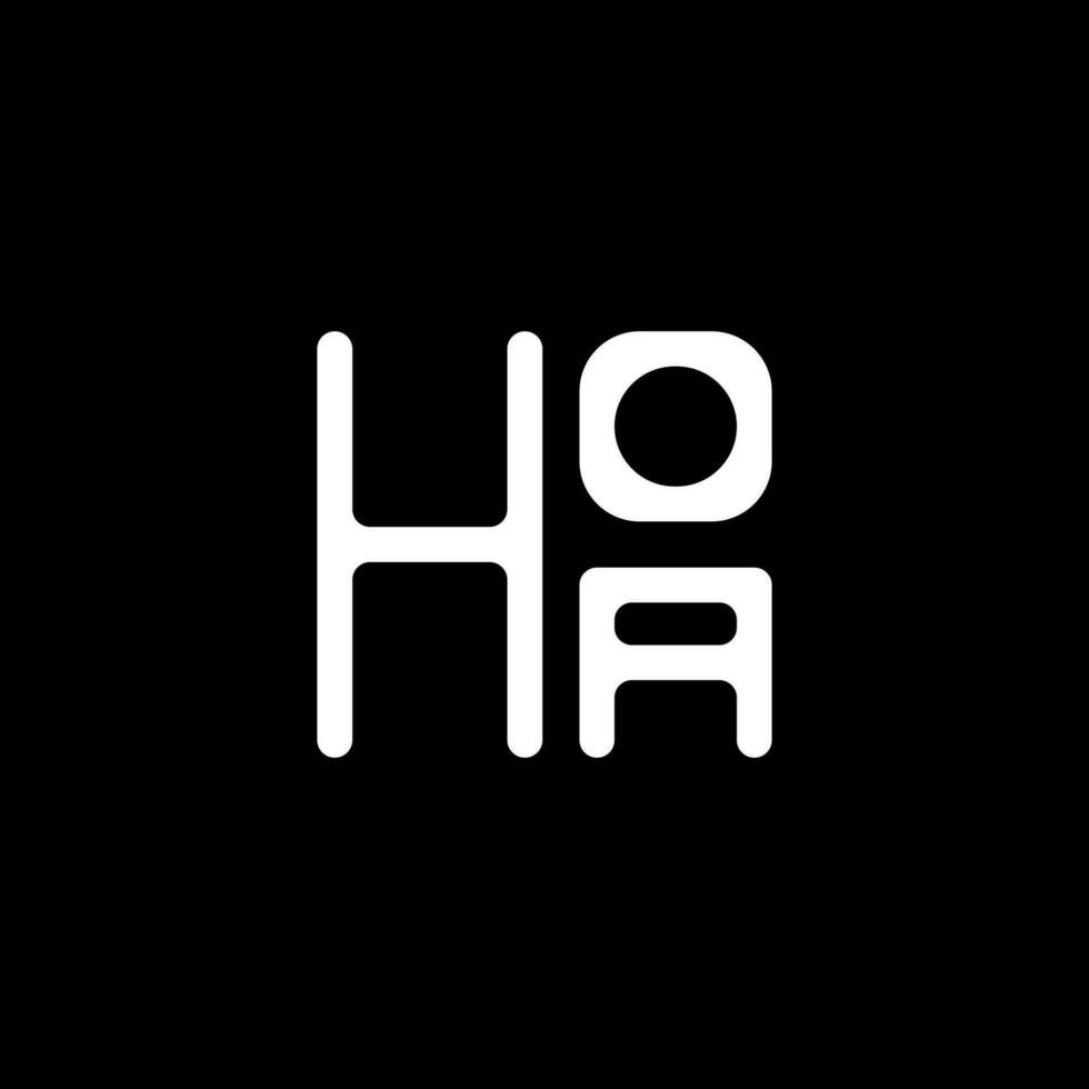 hoa brev logotyp vektor design, hoa enkel och modern logotyp. hoa lyxig alfabet design