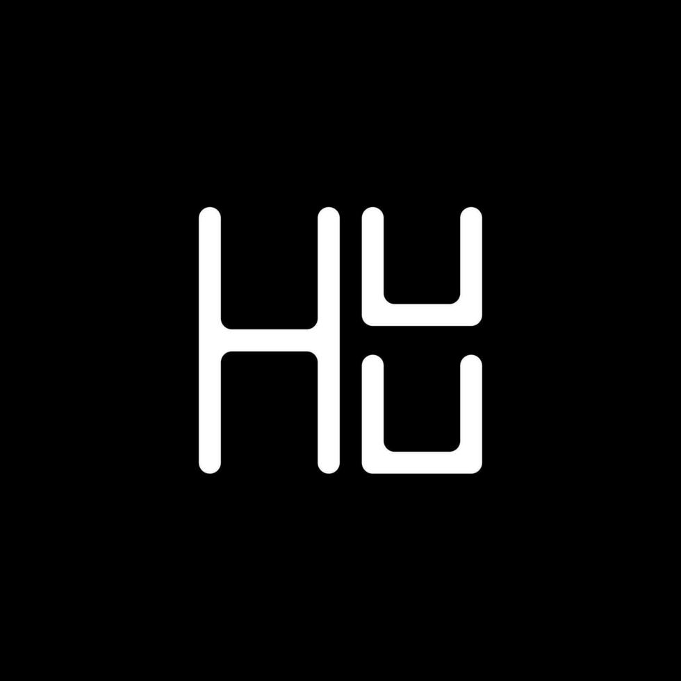 Huhu Brief Logo Vektor Design, Huhu einfach und modern Logo. Huhu luxuriös Alphabet Design