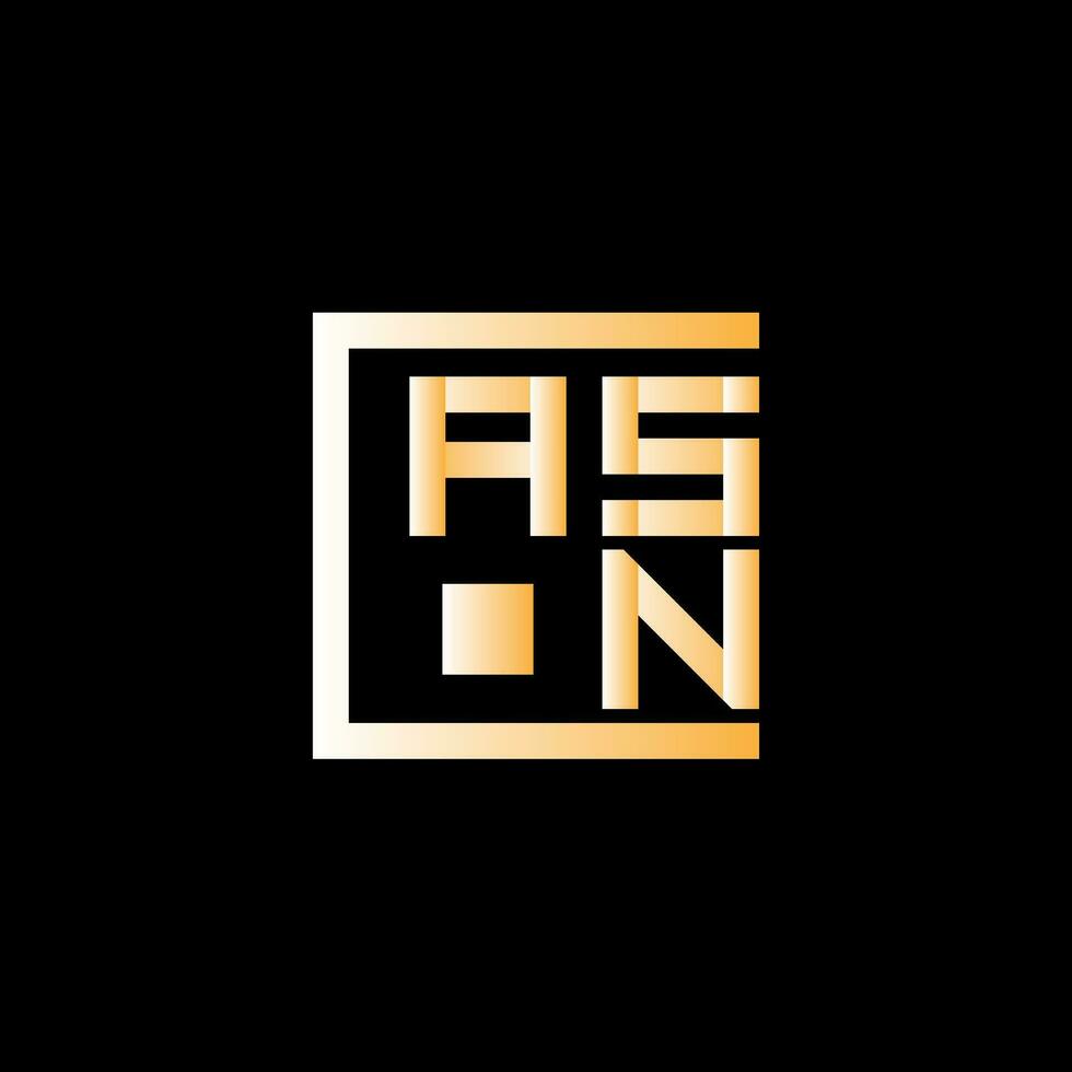 asn brev logotyp vektor design, asn enkel och modern logotyp. asn lyxig alfabet design