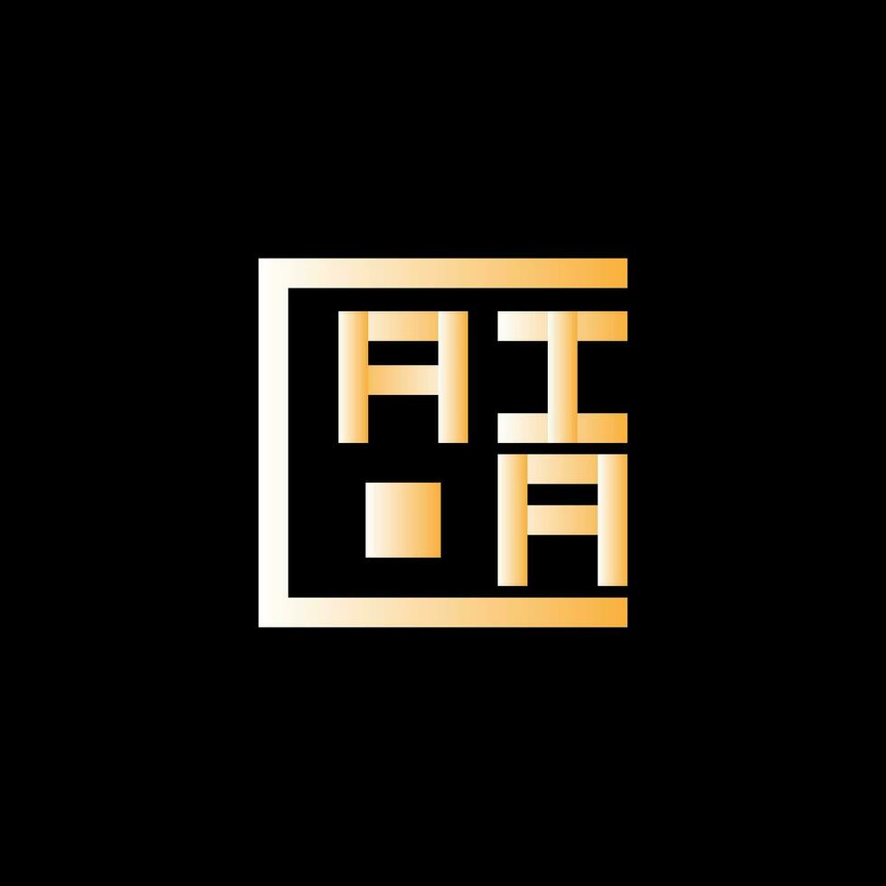 aia brev logotyp vektor design, aia enkel och modern logotyp. aia lyxig alfabet design