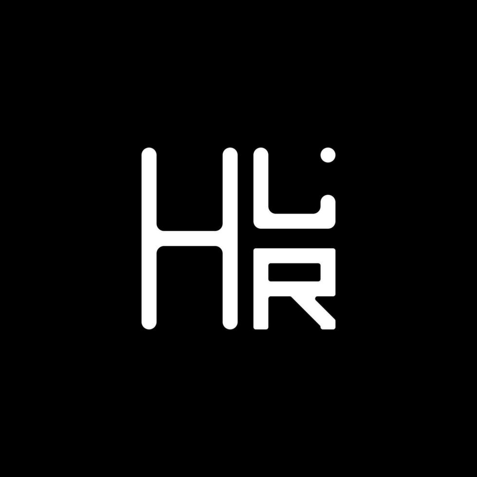 hlr Brief Logo Vektor Design, hlr einfach und modern Logo. hlr luxuriös Alphabet Design