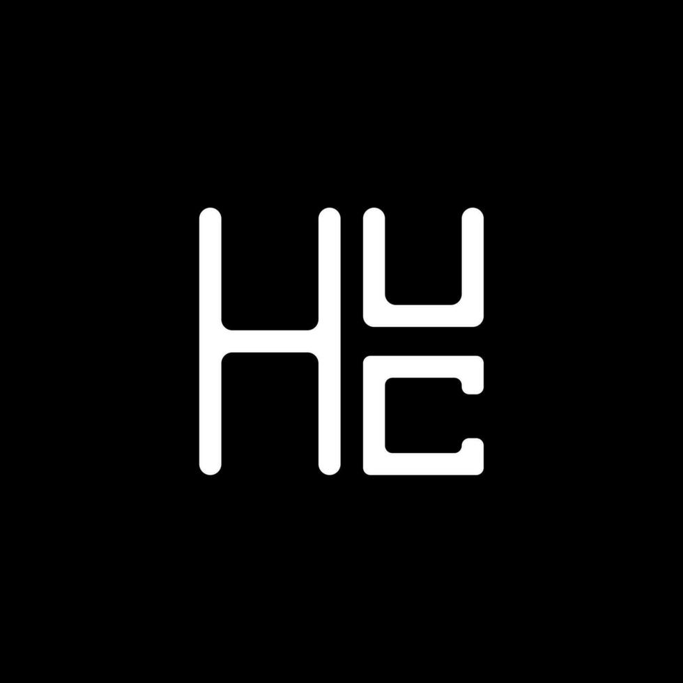 huc brev logotyp vektor design, huc enkel och modern logotyp. huc lyxig alfabet design
