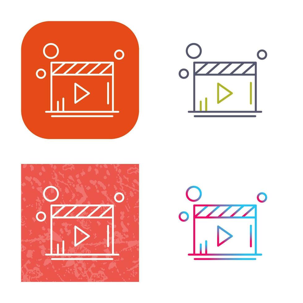 Video-Player-Vektorsymbol vektor