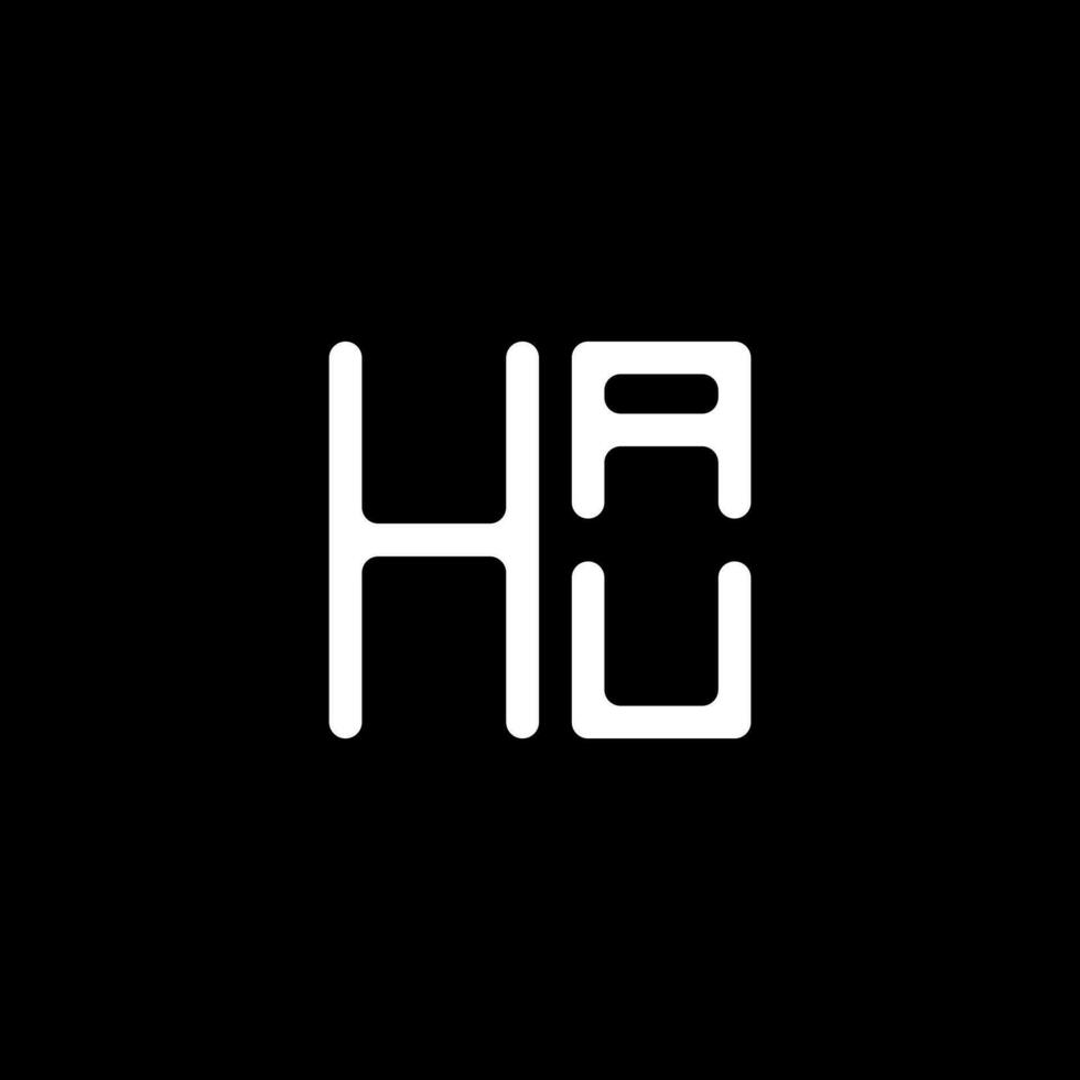 hau brev logotyp vektor design, hau enkel och modern logotyp. hau lyxig alfabet design
