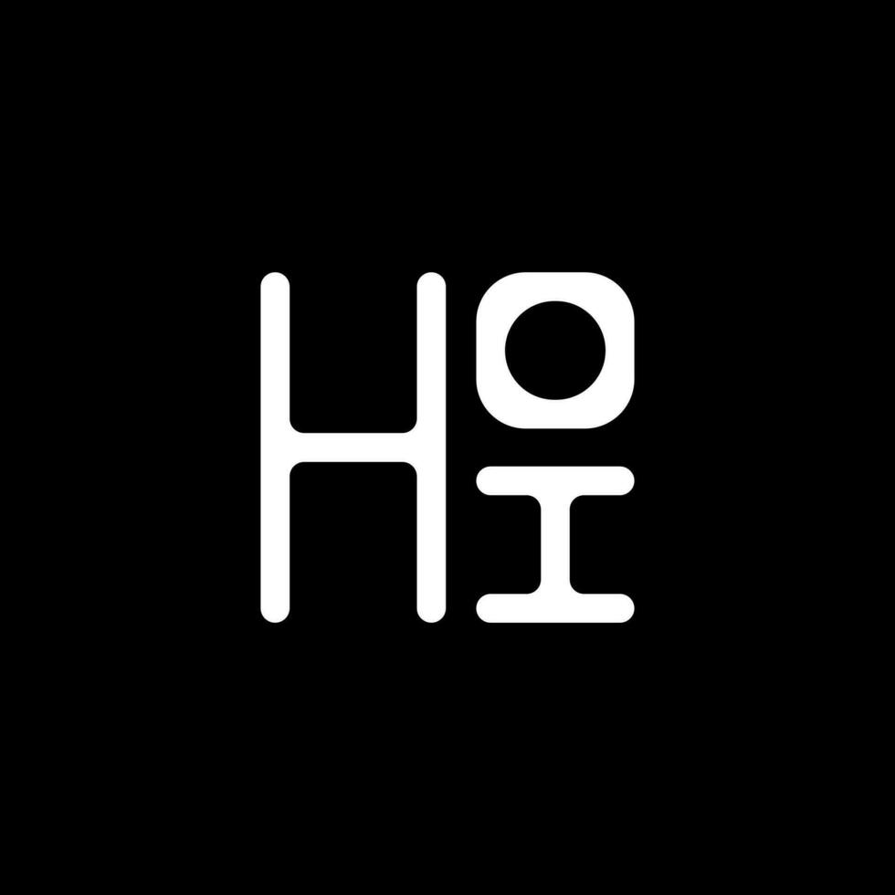 hoi brev logotyp vektor design, hoi enkel och modern logotyp. hoi lyxig alfabet design