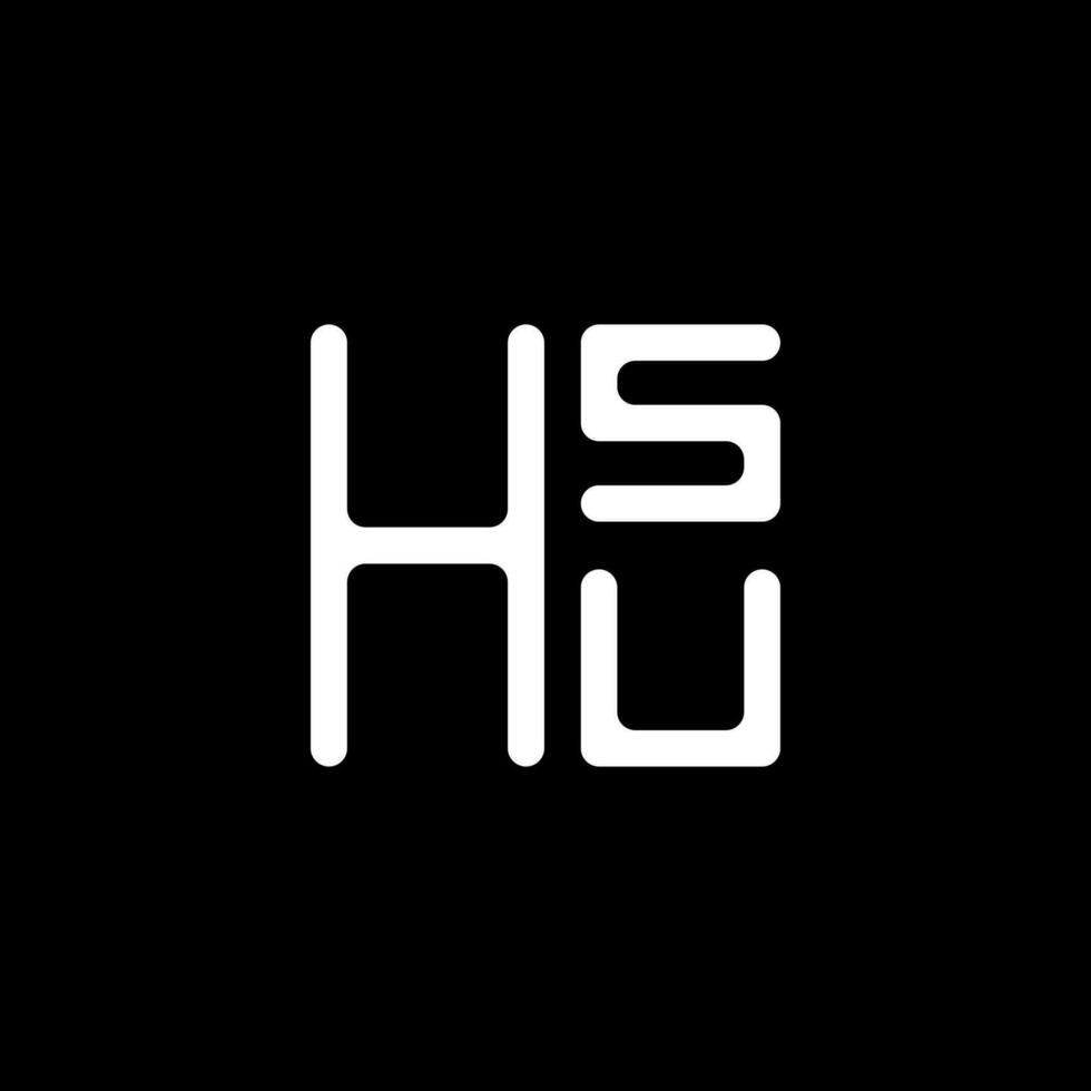 hsu brev logotyp vektor design, hsu enkel och modern logotyp. hsu lyxig alfabet design