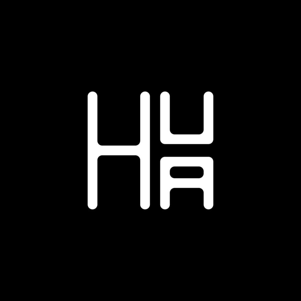 hua brev logotyp vektor design, hua enkel och modern logotyp. hua lyxig alfabet design