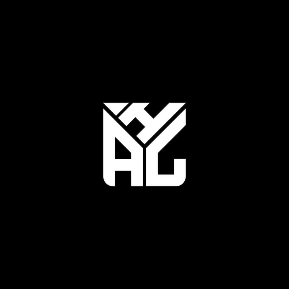 hal brev logotyp vektor design, hal enkel och modern logotyp. hal lyxig alfabet design