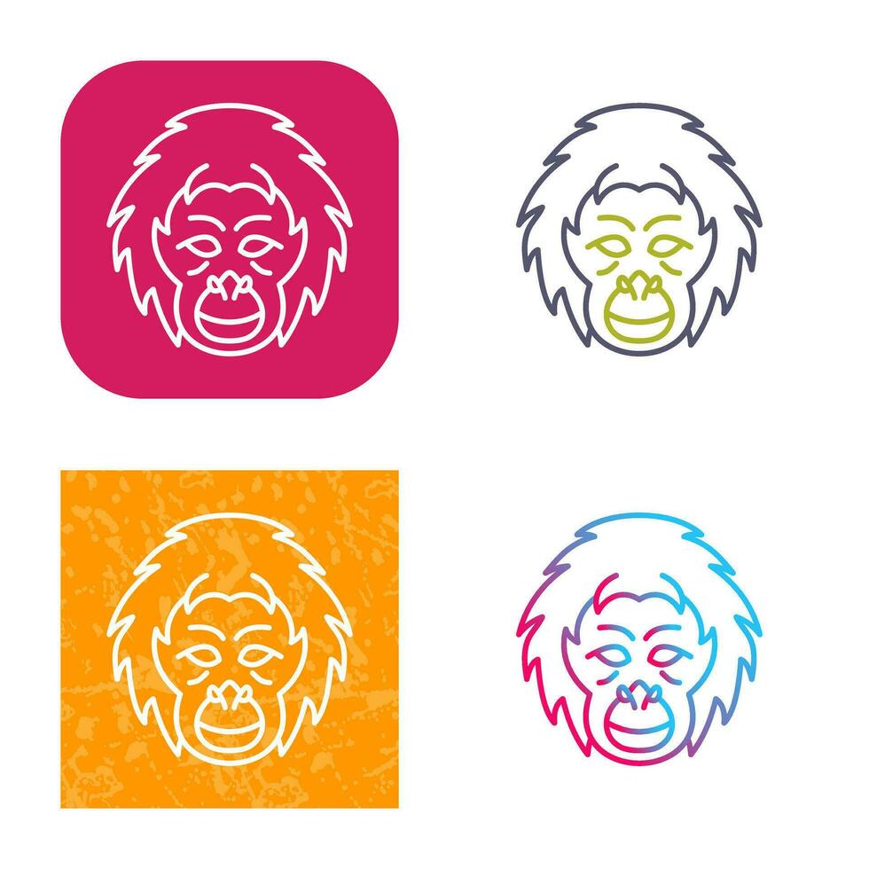 Orang-Utan-Vektorsymbol vektor