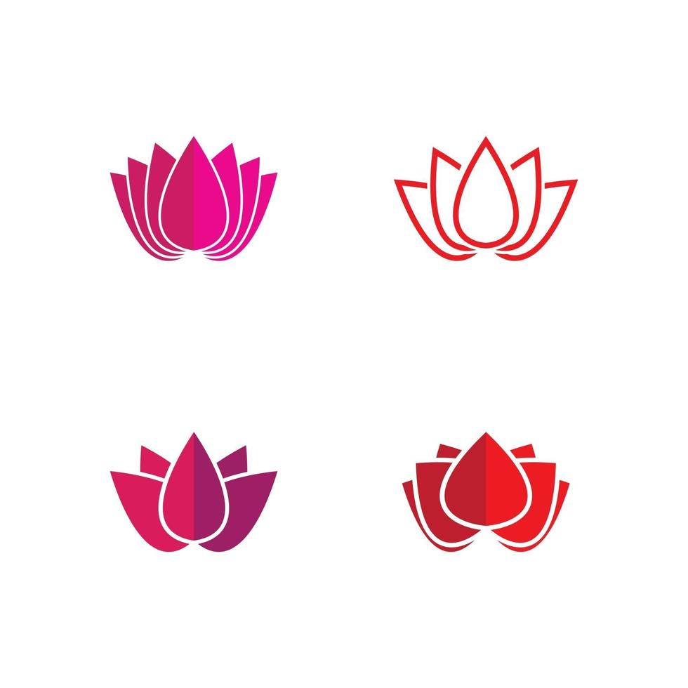 lotusblommor logotyp vektor