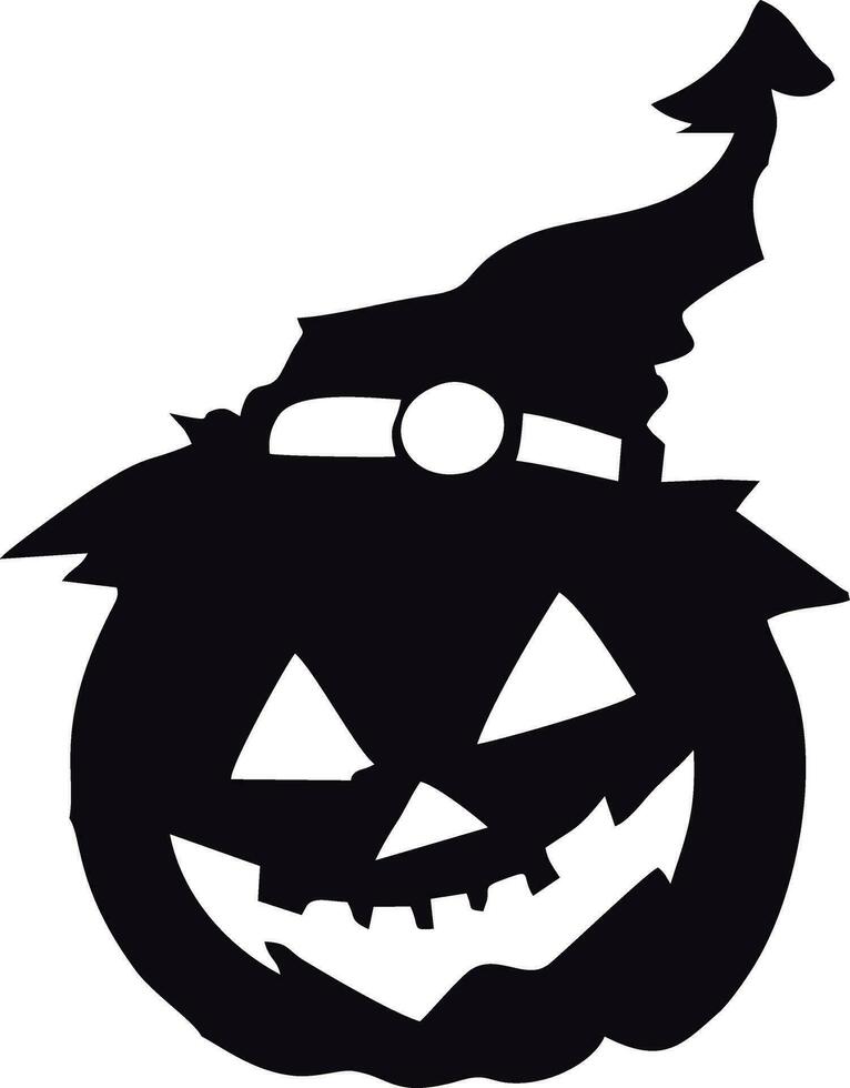 en enkel pumpa halloween illustration vektor