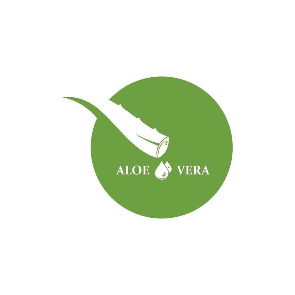 aloevera logotyp ikon vektor illustration design