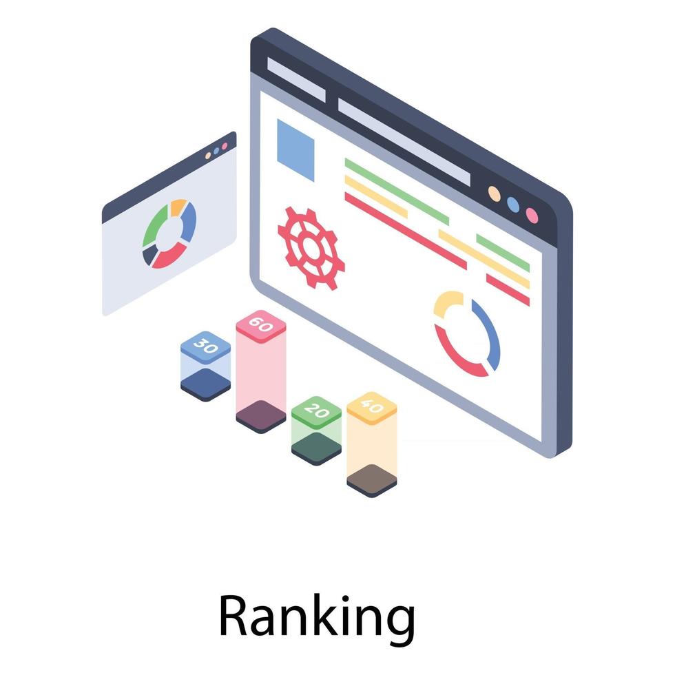 Datenranking-Konzepte vektor