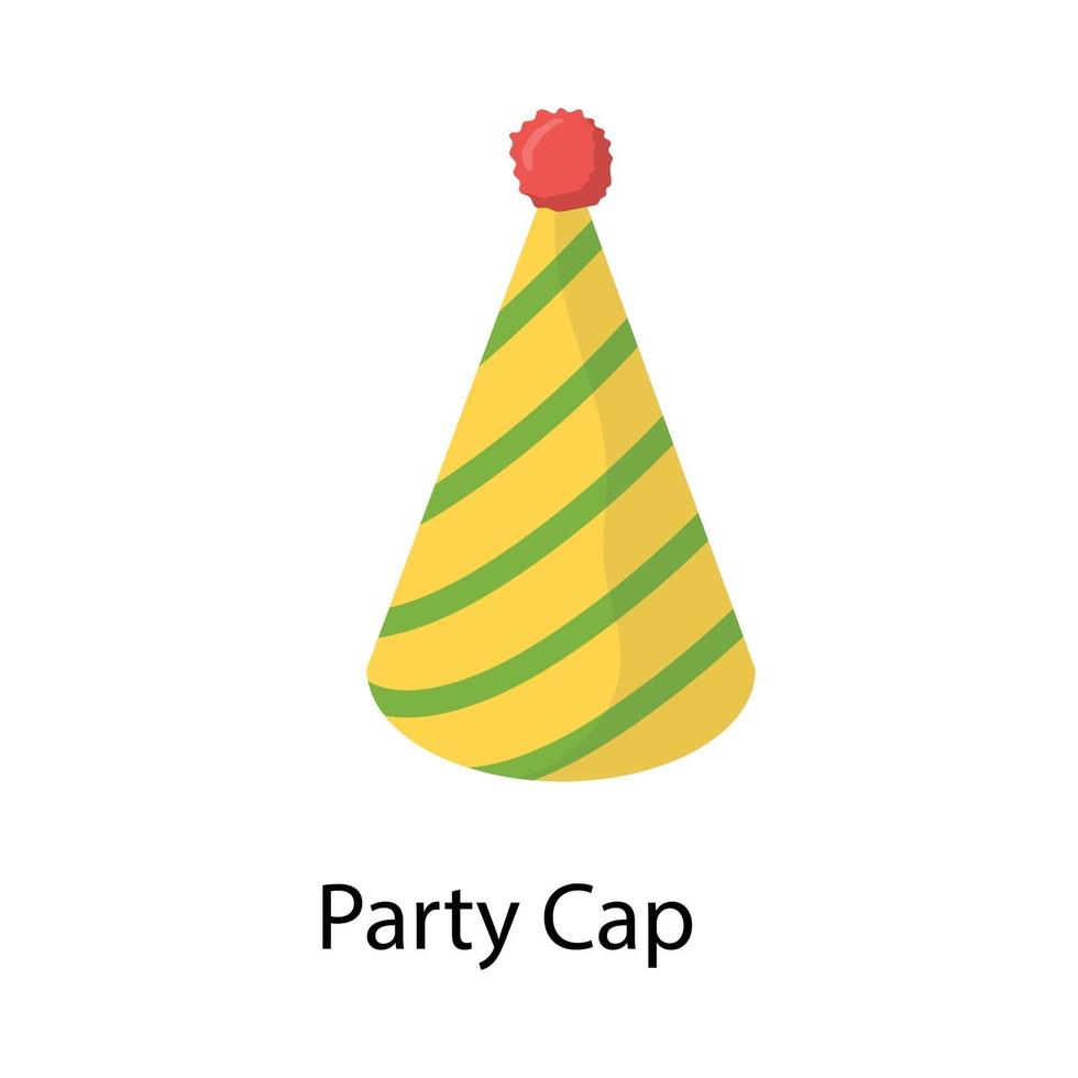 party cap begrepp vektor