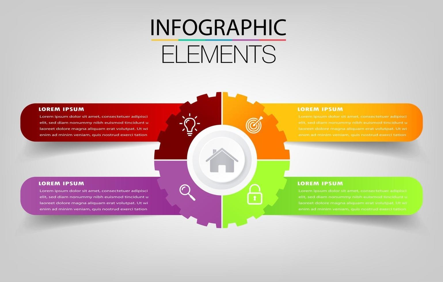 modern text rutmall, infographics banner vektor