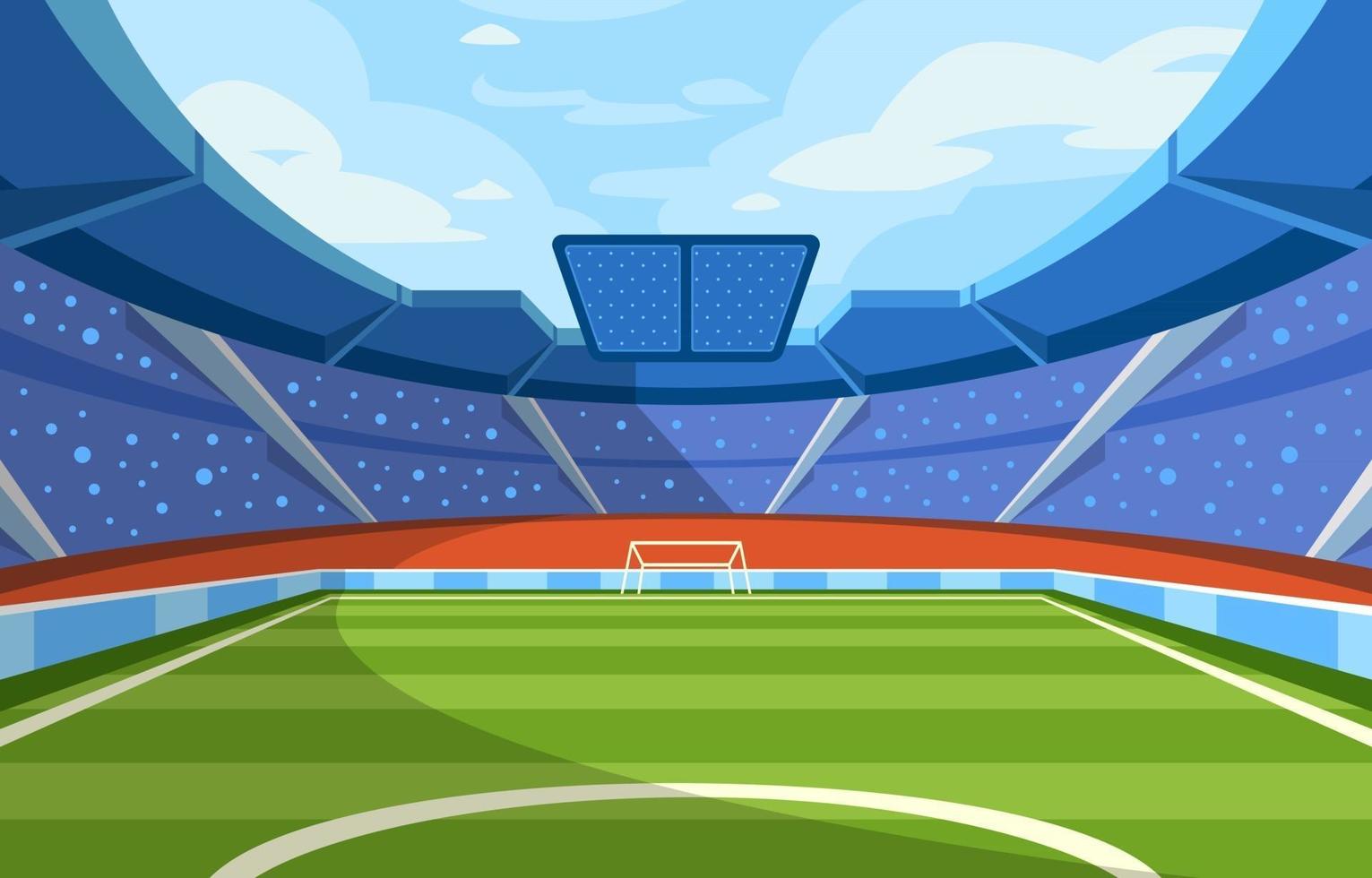 fotbollsstadion koncept vektor