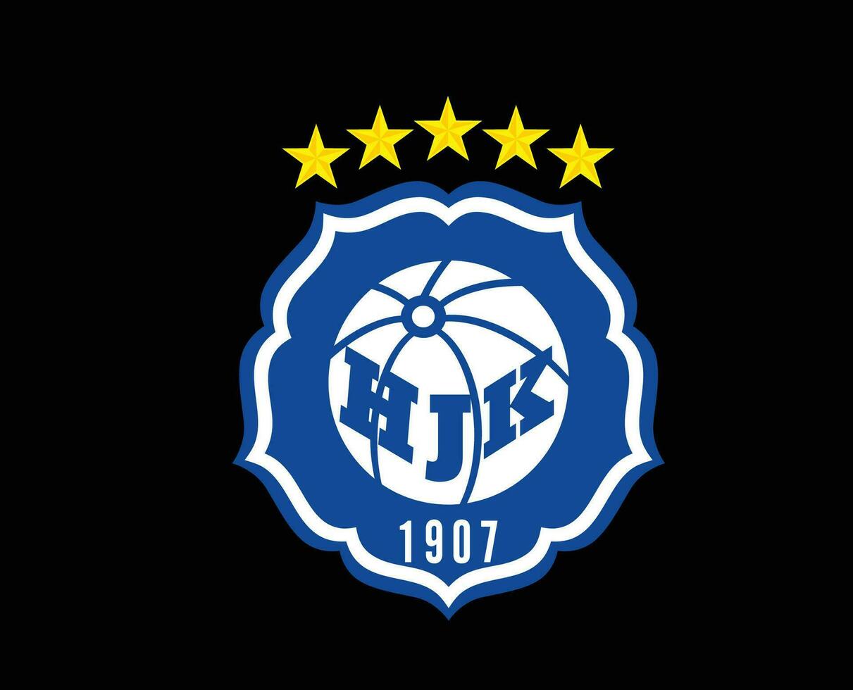 Helsinki Verein Logo Symbol Finnland Liga Fußball abstrakt Design Vektor Illustration mit schwarz Hintergrund