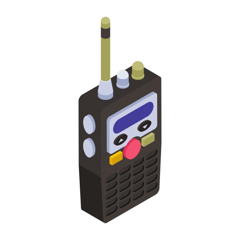 walkie talkie-telefon vektor