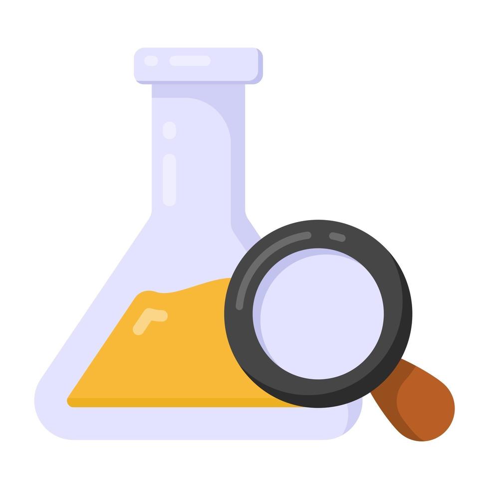 chemische Suche und Analyse vektor