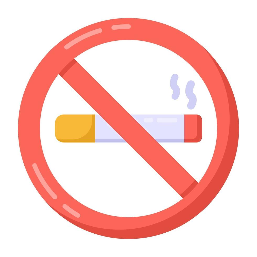 Rauchverbot und Verbot vektor