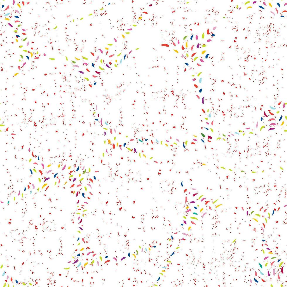 abstrakt sömlös blommig mönster med prickar och löv. prickad frodas Flerfärgad festlig textur. abstrakt bakgrund med kaotisk strömmande organisk former. konstnärlig eleganta sommar kaklade bakgrund. vektor