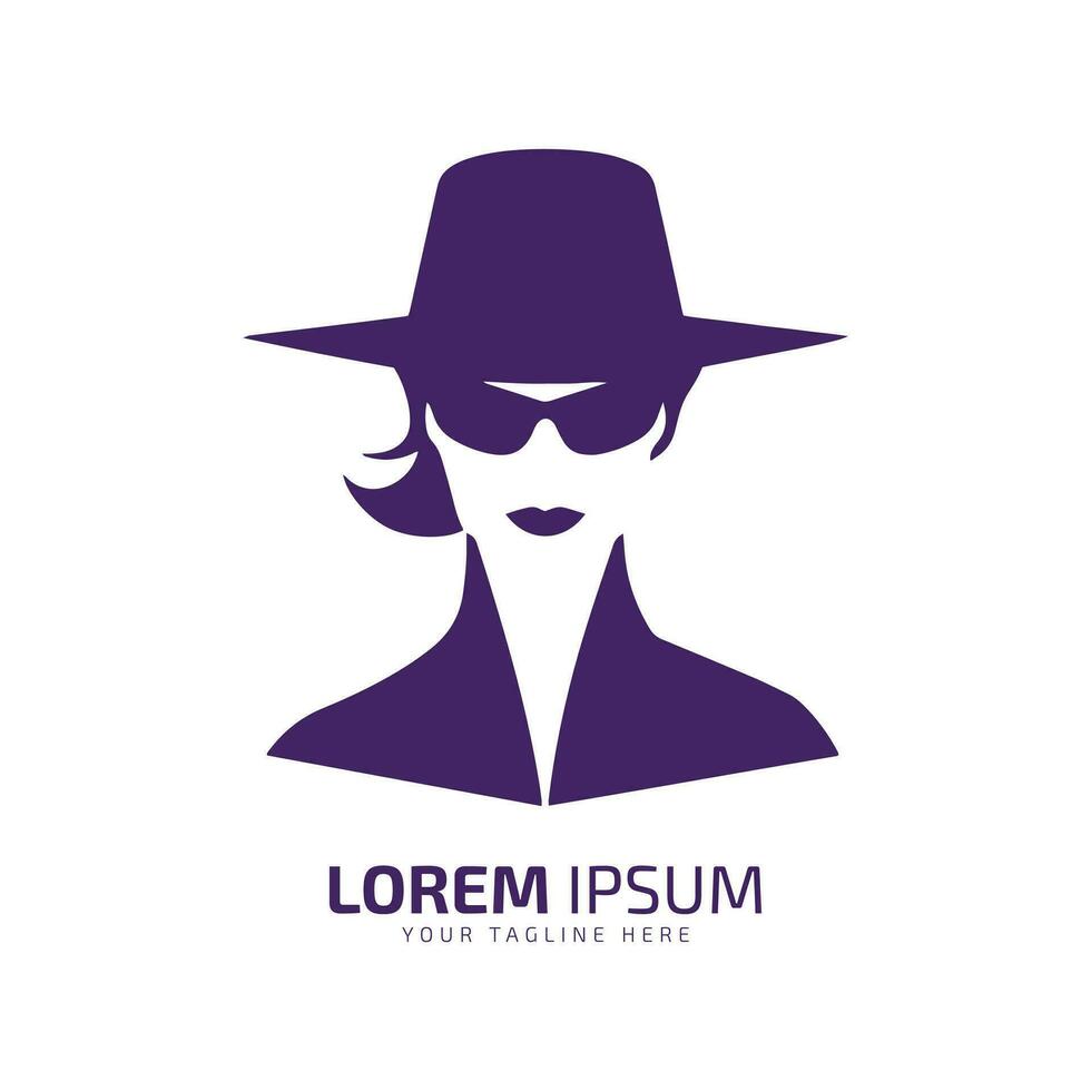 minimal und abstrakt Logo von Dame Vektor Mädchen Symbol Frau Silhouette weiblich Design