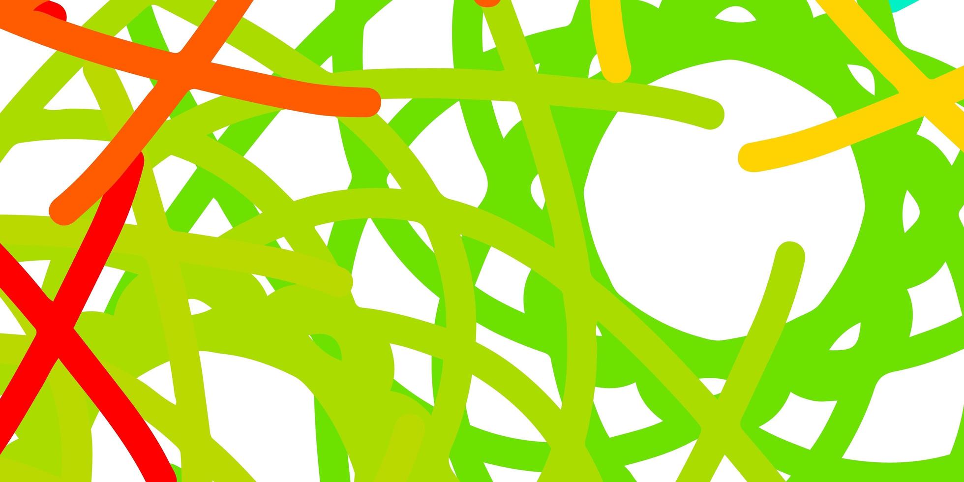 hellgrünes, rotes Vektormuster mit abstrakten Formen. vektor